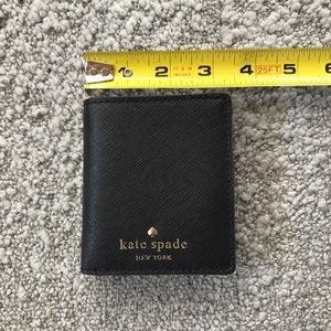 Kate Spade mini black wallet saffiano leather